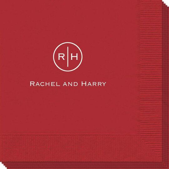 Circle Initials Napkins